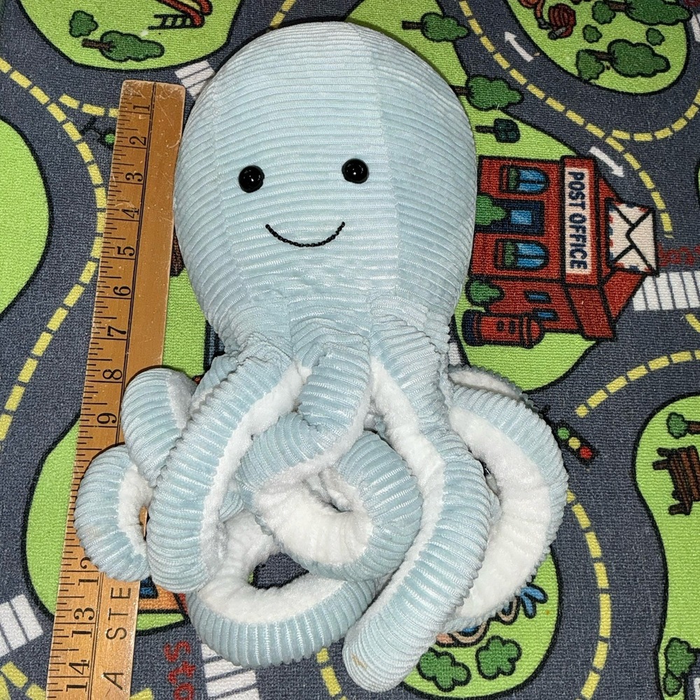 LITTLE TOASTIES New Zealand Soothing Weighted Heated OGHI Gray Octopus 12" Plush